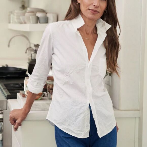 Frank & Eileen BARRY Tailored‎ Button-Up Shirt - XS